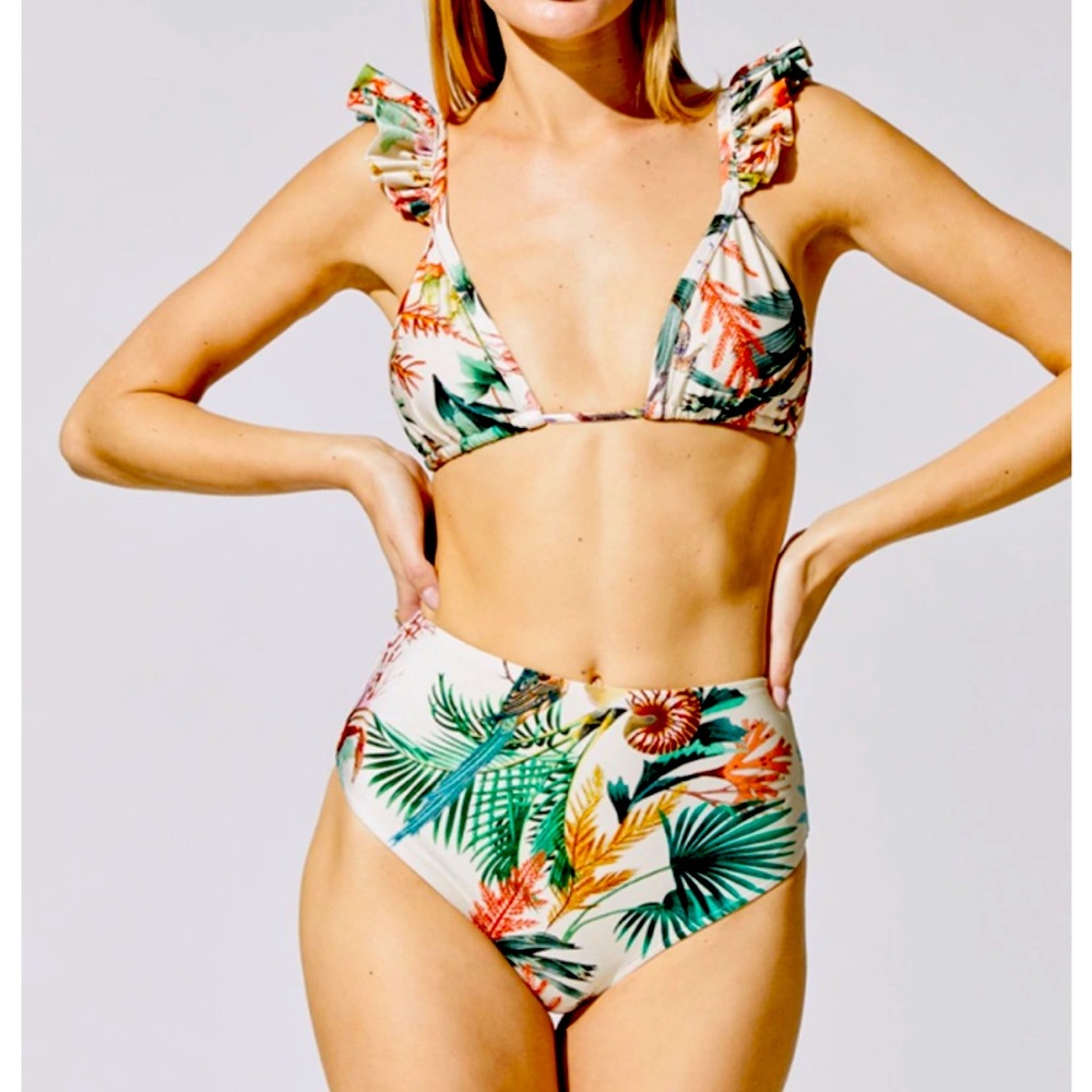 PatBo Oasis Ruffle Top & High Waist Bottom